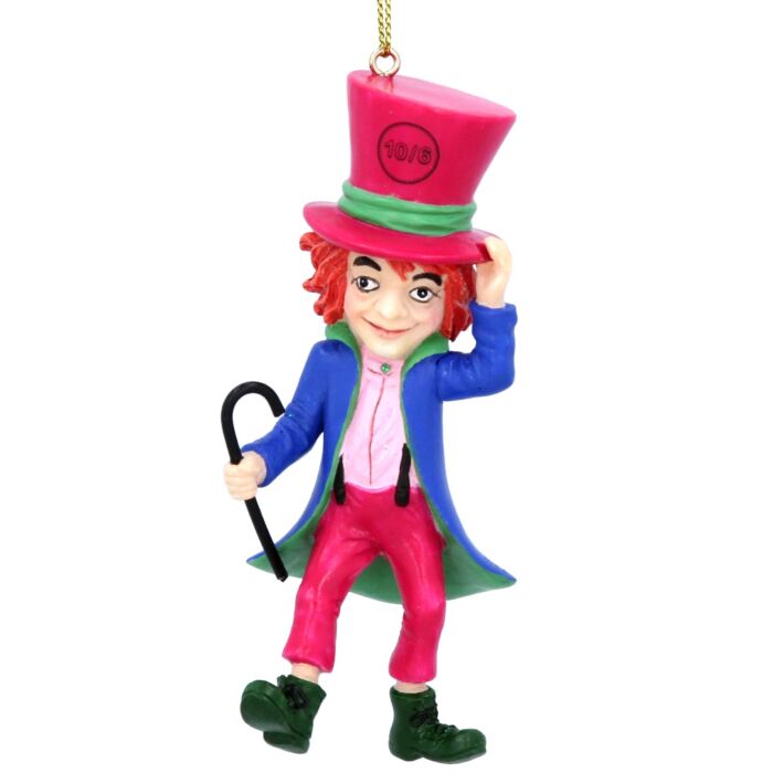 Gisela Graham Mad Hatter Resin Tree Decoration